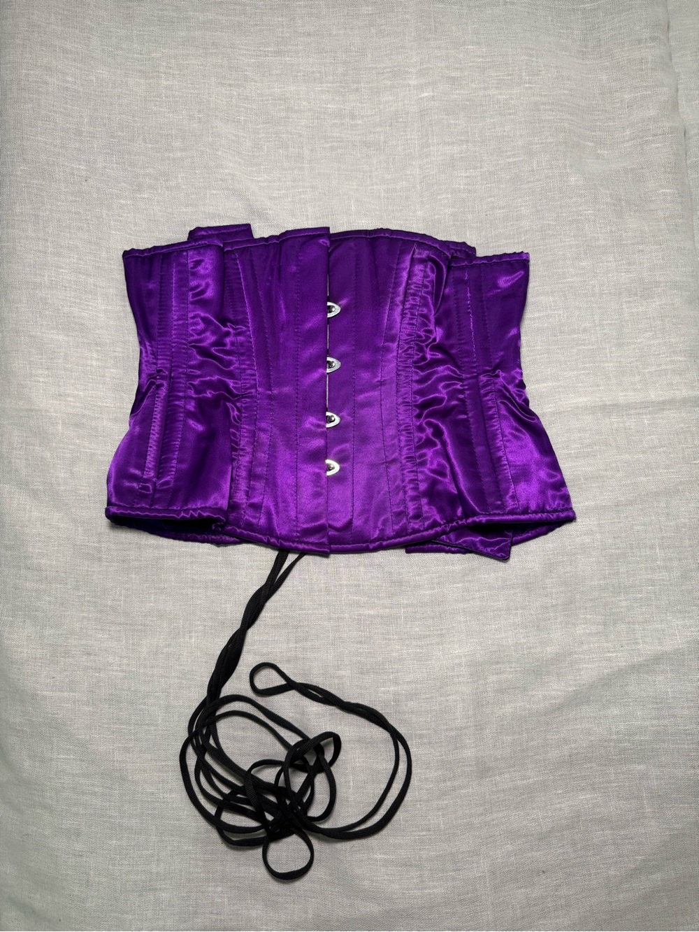 Purple Satin Underbust Corset